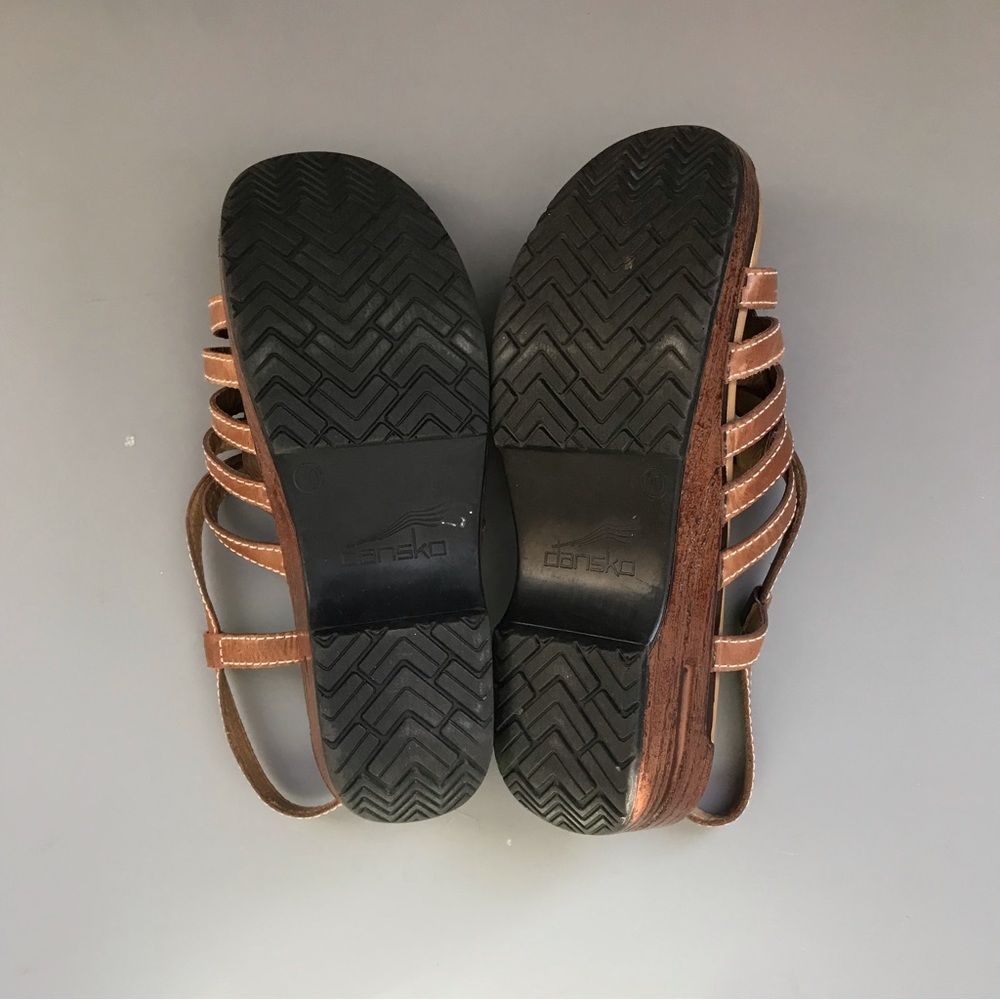 Dansko Gladiator Leather Orthotic Work Sandal 9.5 Shock Absorption Professional - Picture 10 of 15